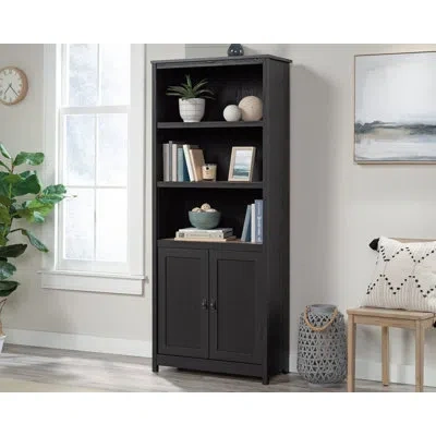 Sauder Cottage Road Library With Doors Myo In Black