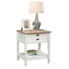Sauder Cottage Road Night Stand, Soft White Finish In White