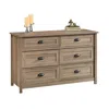 Sauder County Line Dresser, Salt Oak Finish In Brown