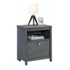Sauder Dover Edge Night Stand, Denim Oak Finish In Gray