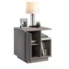 Sauder East Rock Night Stand, Ashen Oak Finish In Brown