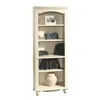 Sauder Harbor View Library, Antiqued White Finish In White