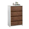 Sauder Harvey Park Chest, Soft White Finish In Brown