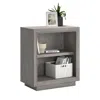 Sauder Hayes Garden Bookcase, Ashen Oak Finish In Gray
