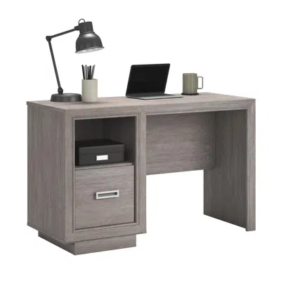 Sauder Hayes Garden Desk, Ashen Oak Finish In Gray