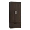 Sauder Homeplus Storage Armoire, Dakota Oak Finish In Black
