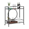Sauder International Lux Storage Cart, Black Finish In Black