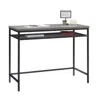 Sauder Market Commons Desk, Slate Gray Finish In Black