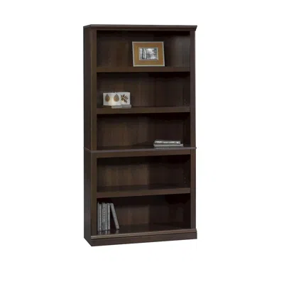 Sauder Miscellaneous Storage Bookcase, Cinnamon Cherry Finish