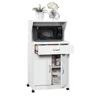 Sauder Miscellaneous Storage Kitchen Cart, Soft White Finish In White