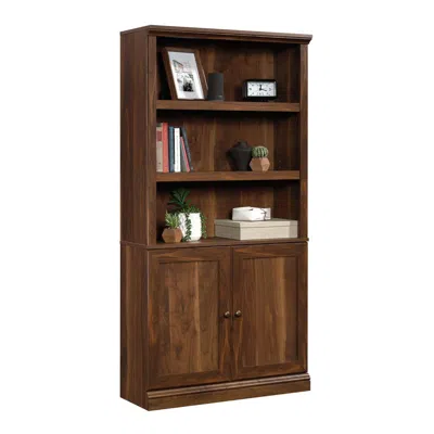 Sauder Miscellaneous Storage Library, Grand Walnut Finish In Brown