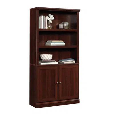 Sauder Miscellaneous Storage Library, Select Cherry Finish In Brown