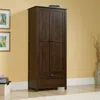 Sauder Miscellaneous Storage Storage Armoire, Walnut Finish In Brown