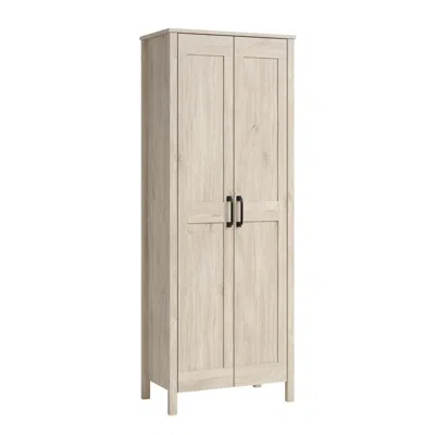 Sauder Miscellaneous Storage Storage Cabinet, Chalk Oak Finish In Neutral