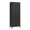 Sauder Miscellaneous Storage Storage Cabinet, Raven Oak Finish In Black