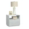 Sauder Morgan Main Night Stand, White Finish In Neutral