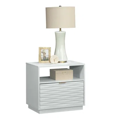 Sauder Morgan Main Night Stand, White Finish