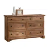 Sauder Palladia Dresser, Vintage Oak Finish In Brown