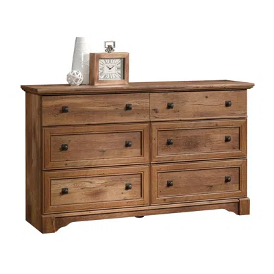 Sauder Palladia Dresser, Vintage Oak Finish In Brown