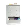Sauder Pogo Chest, Soft White Finish In White