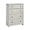 Sauder River Ranch Chest, White Plank Finish In White
