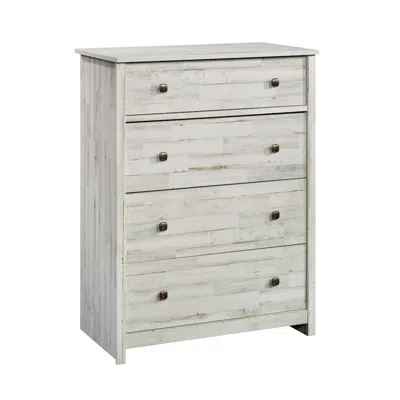 Sauder River Ranch Chest, White Plank Finish