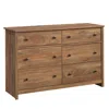 Sauder River Ranch Dresser, Sindoori Mango Finish In Brown