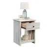 Sauder River Ranch Night Stand, White Plank Finish In White