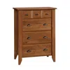 Sauder Shoal Creek Chest, Oiled Oak Finish In Brown
