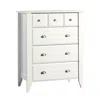 Sauder Shoal Creek Chest, Soft White Finish In White
