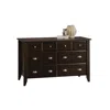 Sauder Shoal Creek Dresser, Jamocha Wood Finish In Brown