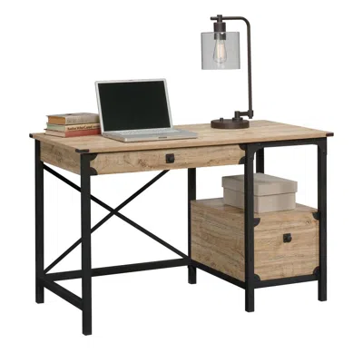 Sauder Steel River Desk, Milled Mesquite Finish In Brown