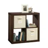 Sauder Stow-away Cube Storage Storage Organizer, Smoked Oak Finish In Brown