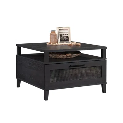 Sauder Tiffin Line Coffee Table, Raven Oak Finish