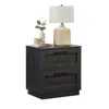 Sauder Tiffin Line Night Stand, Raven Oak Finish In Black