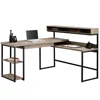 Sauder Transit L Desk, Salt Oak Finish In Multi