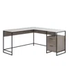 Sauder Tremont Row L Desk, Mystic Oak Finish In Neutral