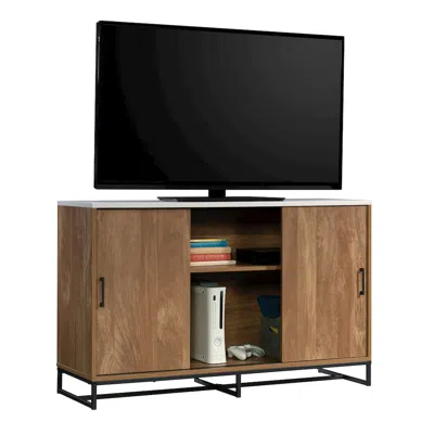 Sauder Tremont Row Tv Stand, Sindoori Mango Finish