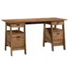 Sauder Trestle Desk, Vintage Oak Finish In Brown