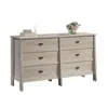 Sauder Trestle Dresser, Chalked Chestnut Finish In Gray