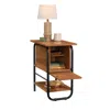 Sauder Union Plain End Table, Prairie Cherry Finish In Brown