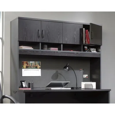 Sauder Via Commercial Office Hutch, Bourbon Oak Finish