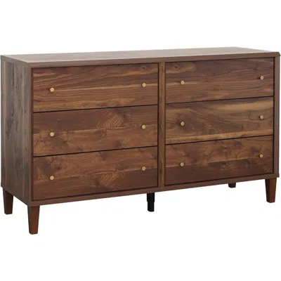 Sauder Willow Place Dresser, Grand Walnut Finish In Brown