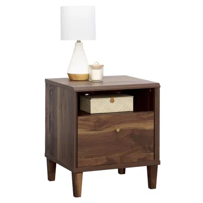 Sauder Willow Place Night Stand, Grand Walnut Finish In Brown