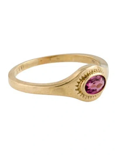 Pre-owned Sauer 18k Tourmaline Lumen Ring In Multicolor