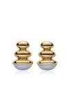 Sauer 18k Yellow Gold Constantin Earring With Chalcedony