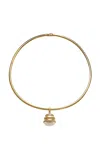 Sauer 18k Yellow Gold Constantin Pendant Necklace With Diamonds