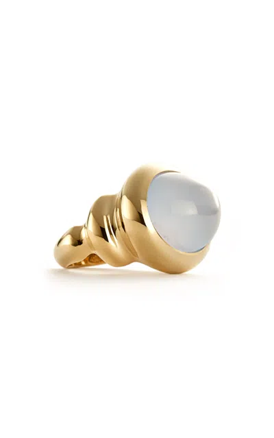 Sauer 18k Yellow Gold Constantin Ring With Chalcedony