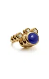 Sauer 18k Yellow Gold Constantin Ring With Lapis Lazuli And Diamonds
