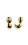 Sauer 18k Yellow Gold Mochi Diamond Earrings